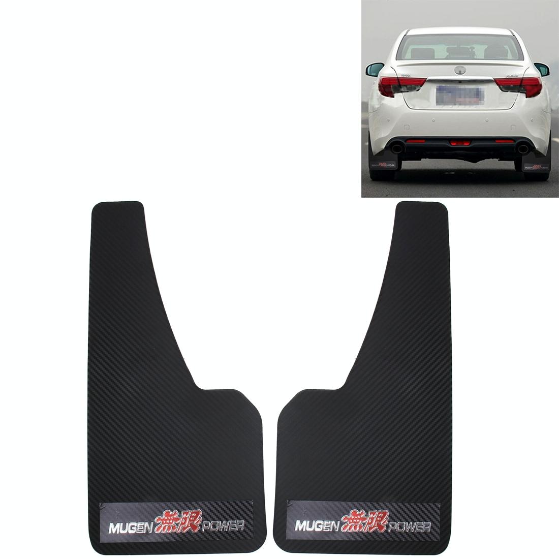 V562-5127SMC-202502260840-00 A Pair 3D Carbon Universal Racing Mudflaps Fender Guard - Image 1