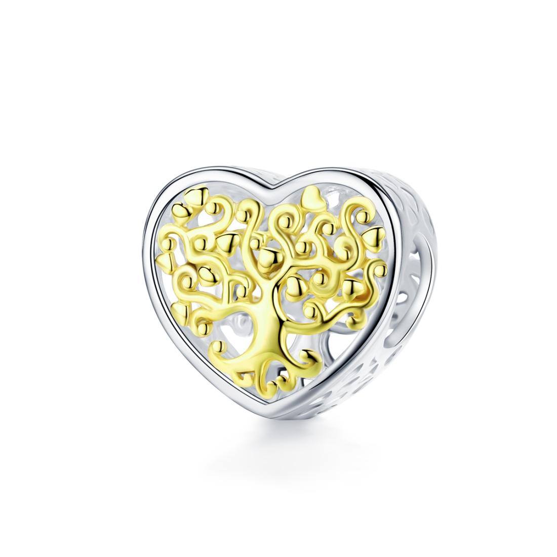 V562-513600ADE-202504112032-00 925 Sterling Silver Diy Bracelet Accessories Heart Beads - Image 1