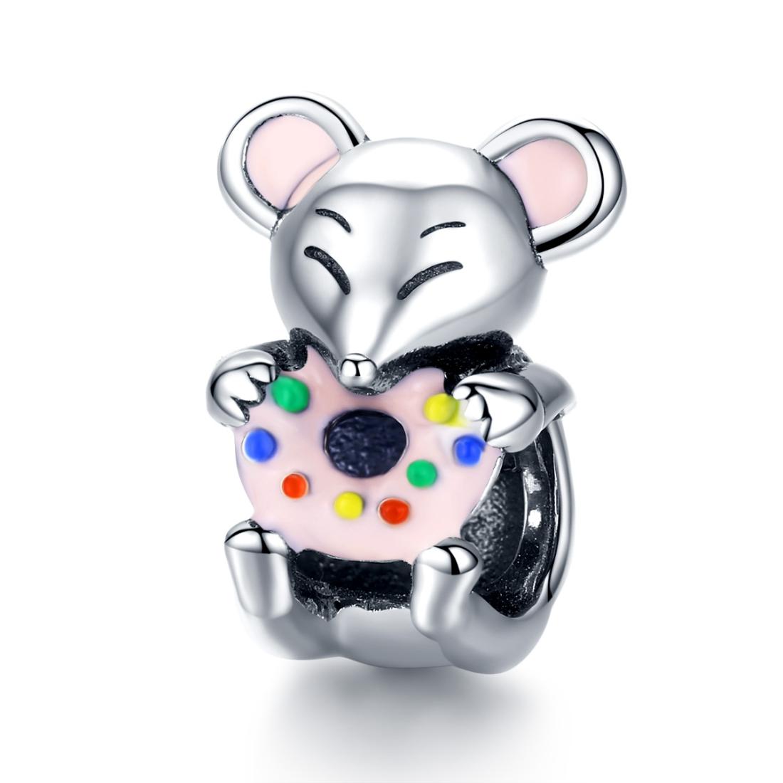 V562-523600ADE-202504111521-00 925 Sterling Silver Beaded Mouse Bracelet Accessories - Image 1