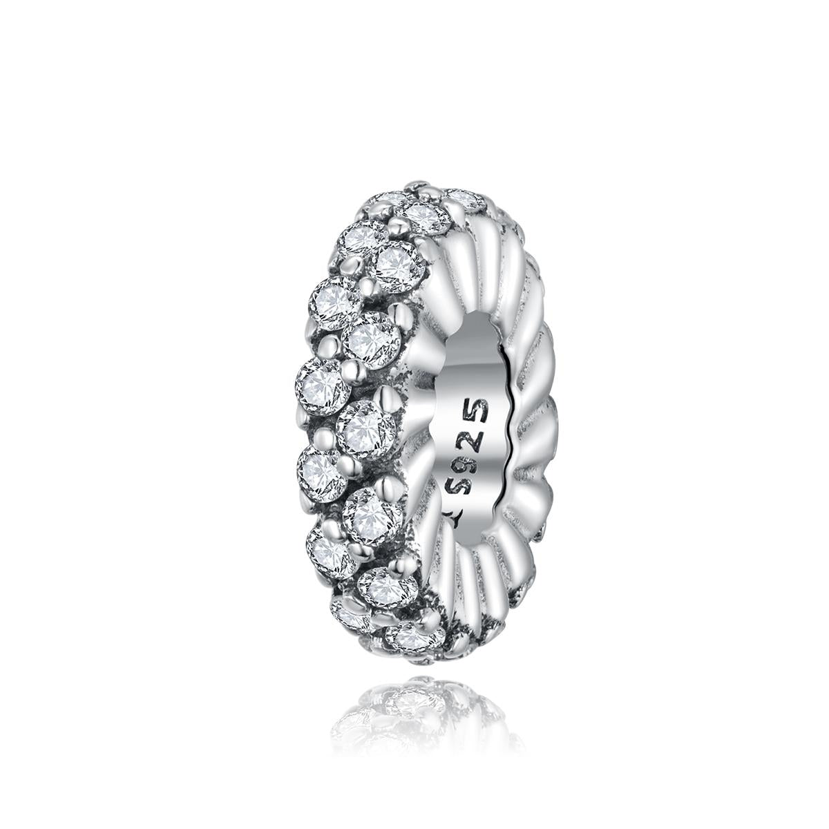 V562-526800ADE-202504111700-00 925 Sterling Silver Sparkling Winter Zircon Beads For Diy Bracelets & Necklaces - Image 1