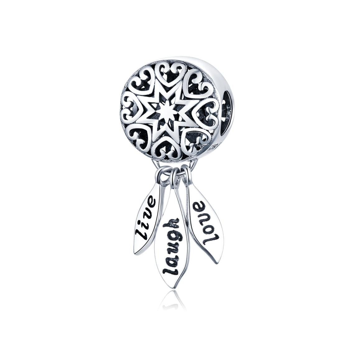V562-59286240DBT-202504111925-00 925 Sterling Silver Diy Bracelet Beads Heart Pattern - Image 1