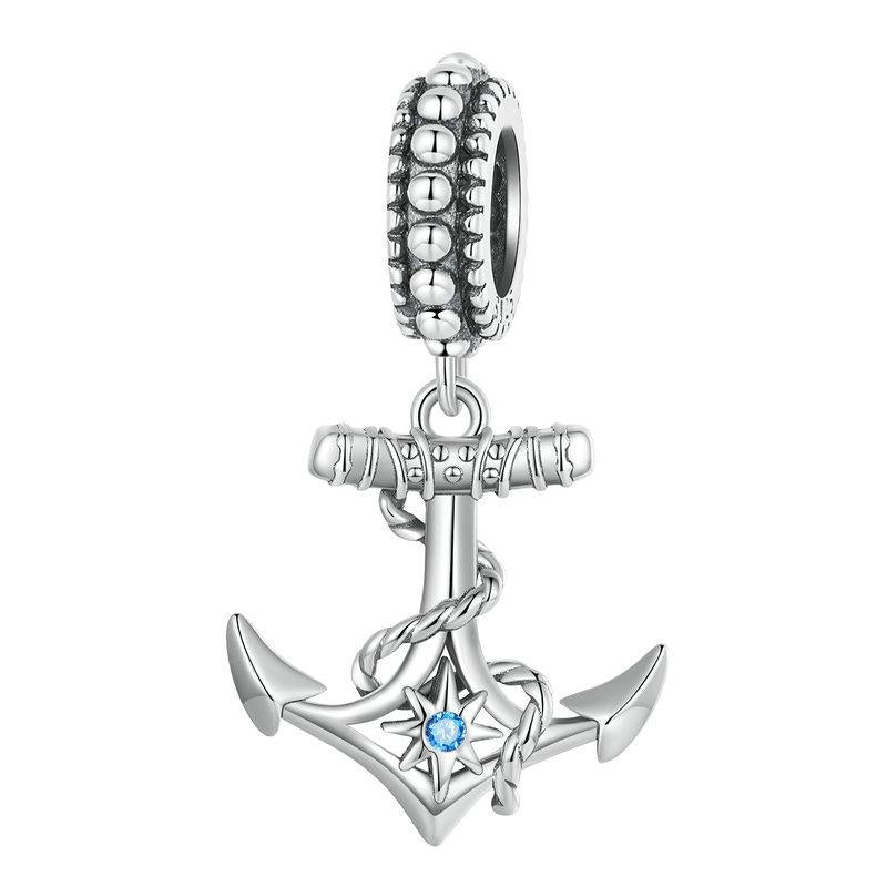 V562-59592060DBT-202504111746-00 925 Sterling Silver Anchor Pendant Bracelet Beads - Image 1