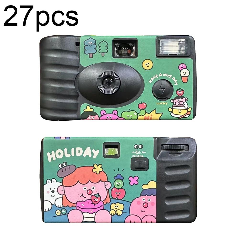 V562-6001743060DBT-202503061935-00 27 Retro Film Camera Stickers - Waterproof Holiday-themed Cartoon Decor - Image 1