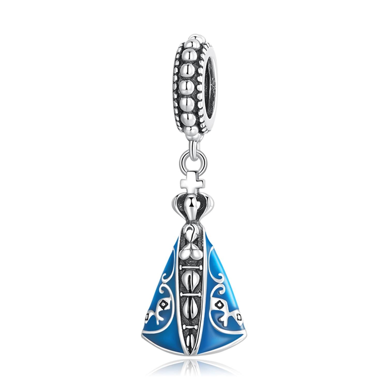 V562-6009200ADE-202504111636-00 925 Sterling Silver Virgin Pendant For Diy Bracelets & Necklaces - Image 1