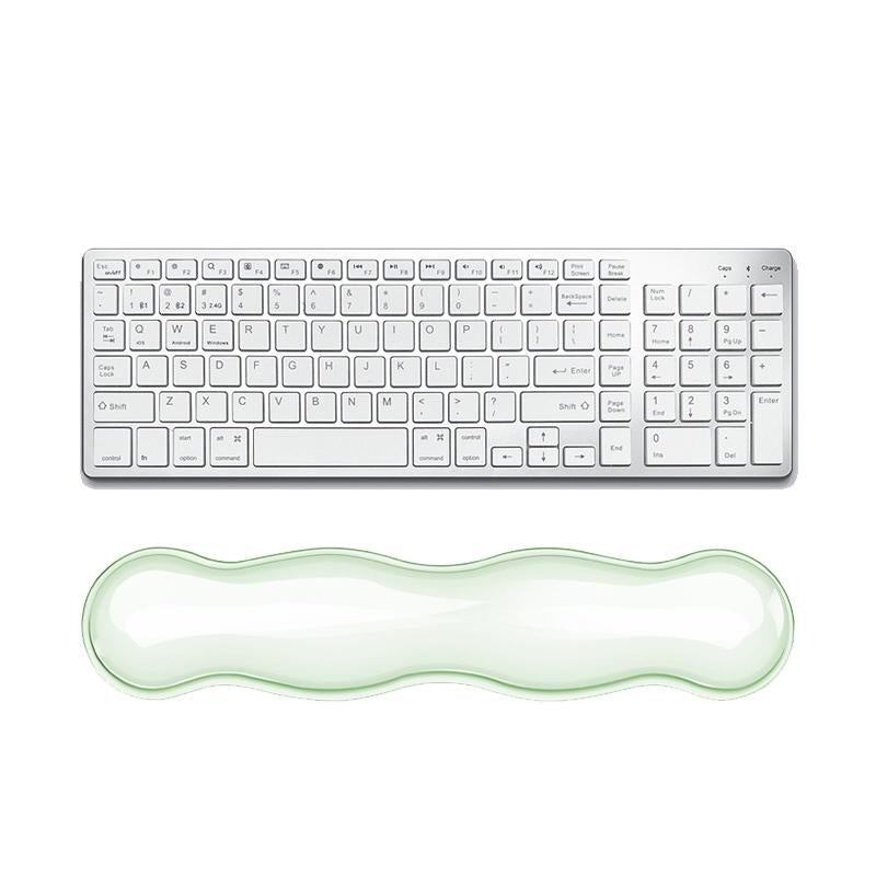 V562-6070625060DBT-202505261240-00 Large Green Silicone Keyboard Wrist Rest & Mouse Pad - Large Green - Image 1