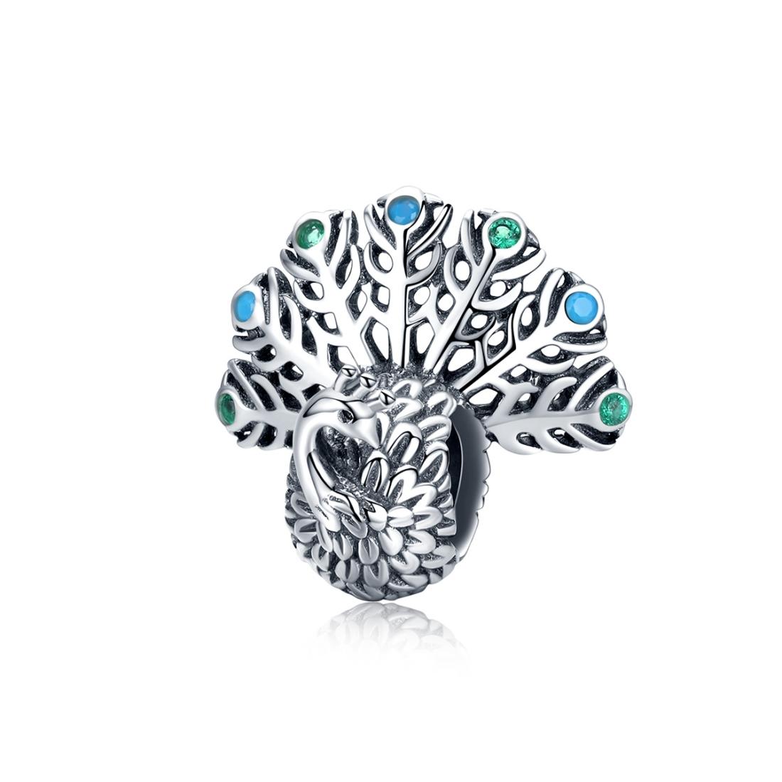 V562-60776240DBT-202504111935-00 925 Sterling Silver Peacock Beaded Diy Bracelet - Image 1