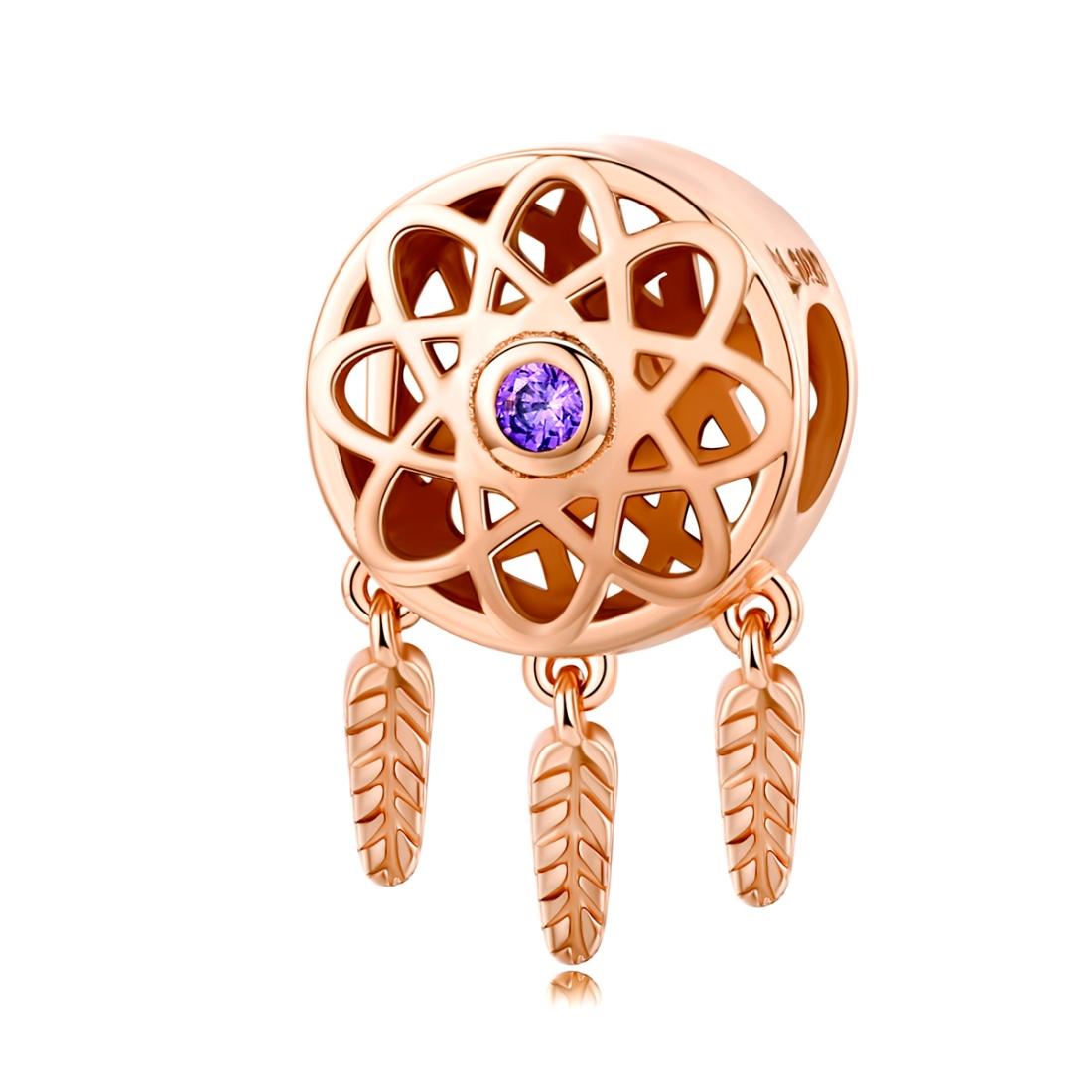 V562-612600ADE-202504111915-00 Rose Gold Plated Hollow Beads - Image 1
