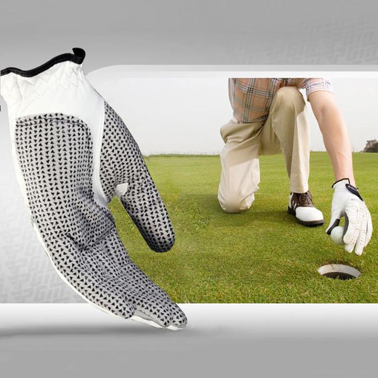 V562-6183GO-202503041715-00 Sheepskin Anti-slip Golf Gloves - Left Hand Size 27# - Image 1