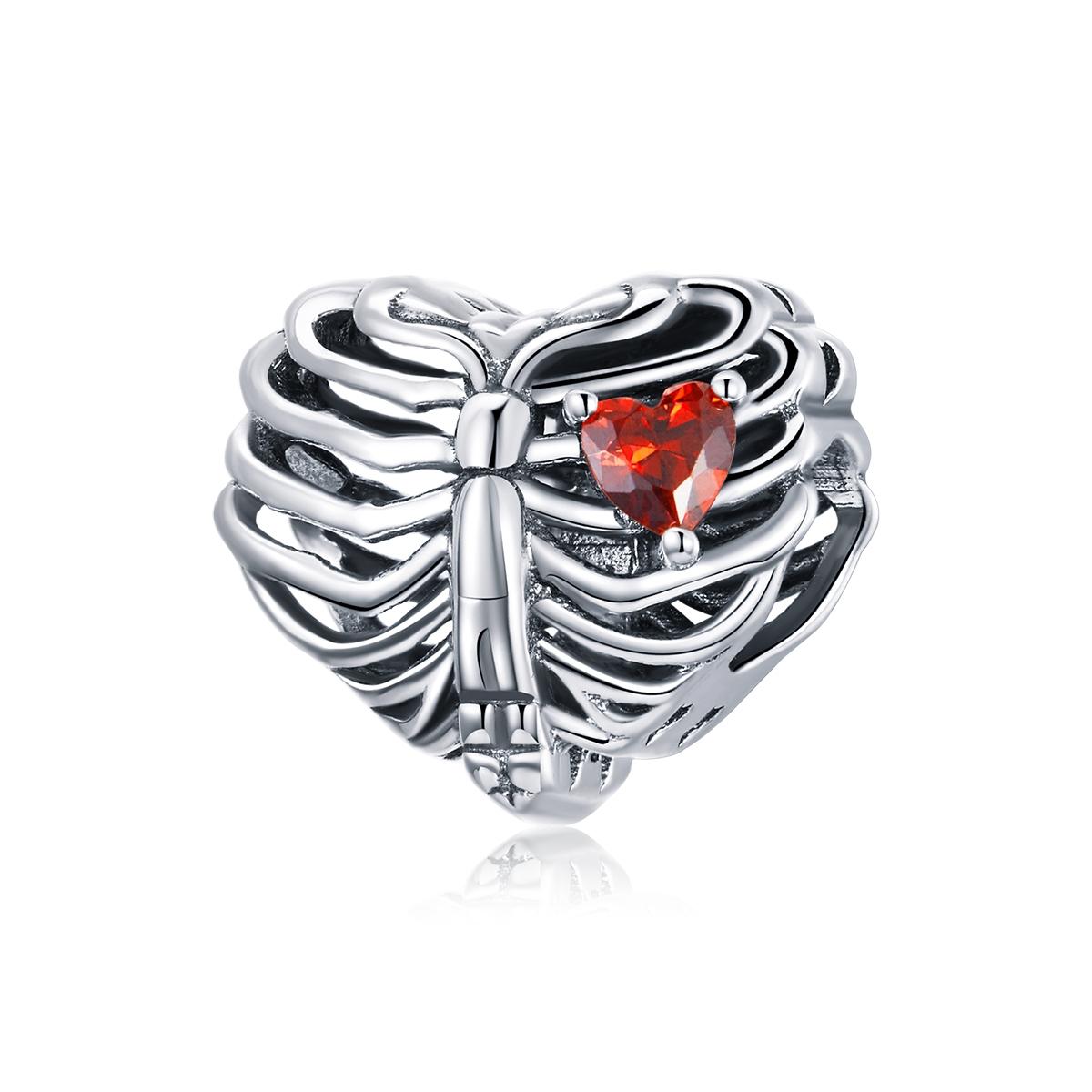 V562-6332100ADE-202504112005-00 925 Sterling Silver Heart Beads For Diy Bracelets & Necklaces - Image 1