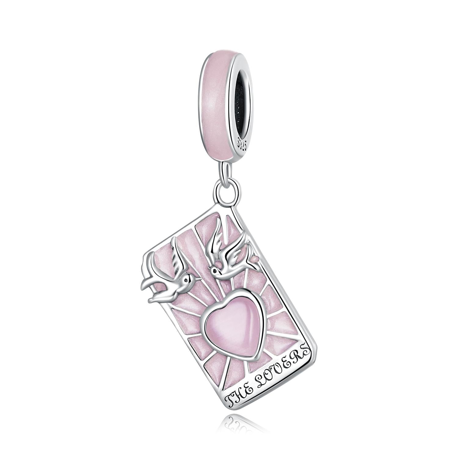 V562-6529200ADE-202504111725-00 925 Sterling Silver Tarot Lover Pendant For Diy Bracelet Or Necklace - Image 1