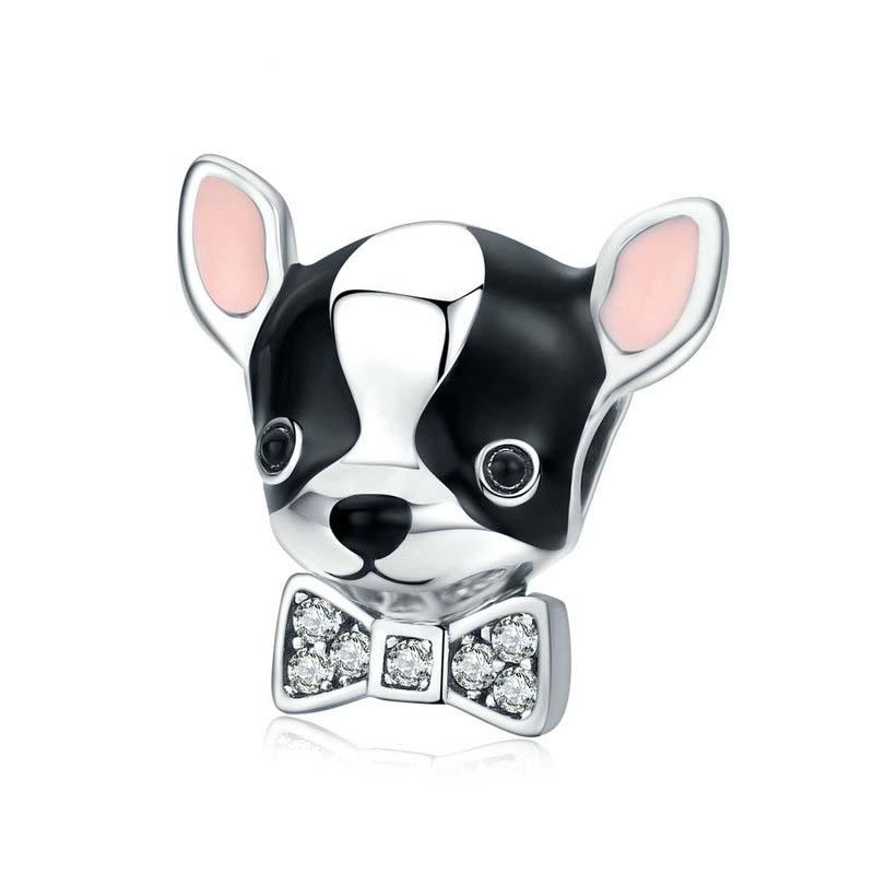 V562-68676240DBT-202504112015-00 925 Sterling Silver Charming Chihuahua Beaded Bracelet - Image 1