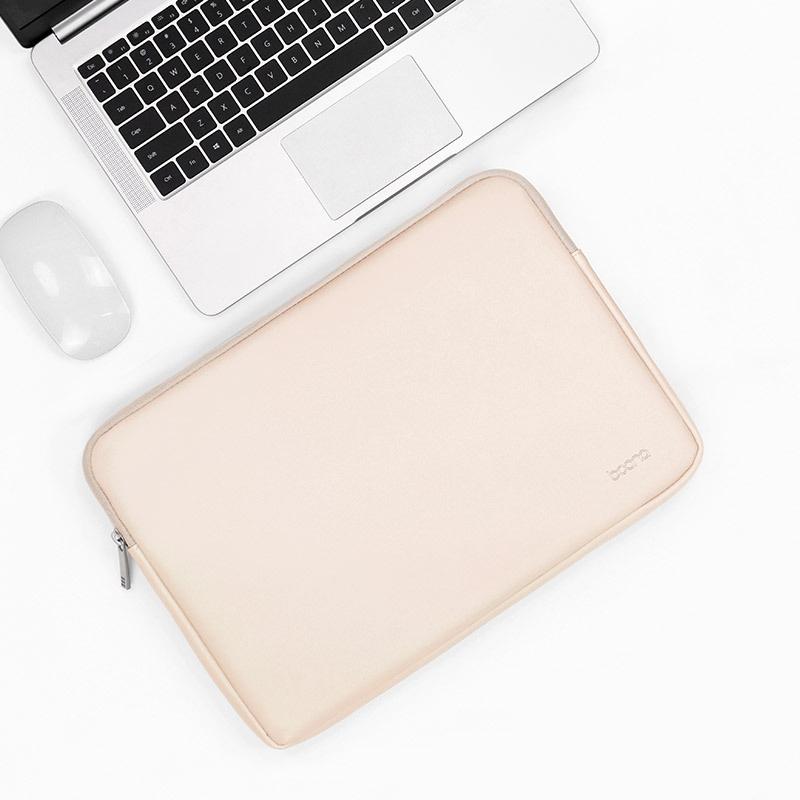 V562-7131475950DBT-202502212330-00 Apricot Pu Leather Laptop Bag - 11 / 12 Inch - Image 1