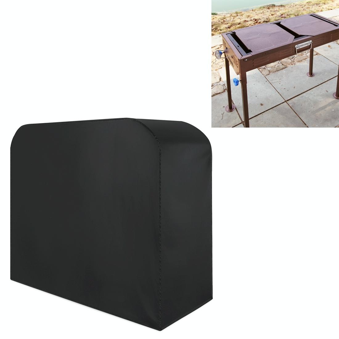 V562-7276CH-202503031921-00 Waterproof 210d Oxford Cloth Bbq Grill Cover - Anti-uv Dust-proof Foldable - Fits Gas Charcoal Electric - 170x61x117cm - Black - Image 1