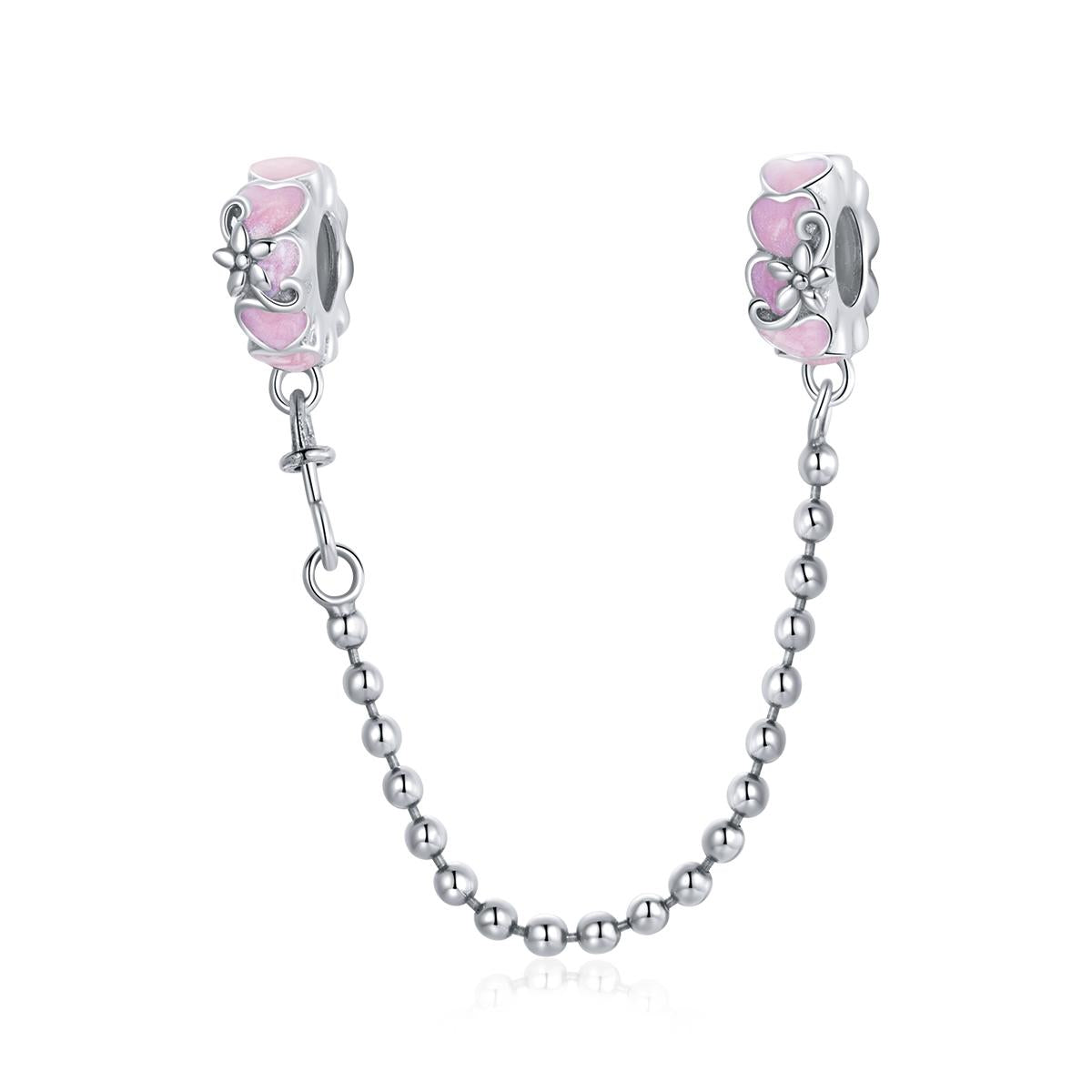 V562-7683100ADE-202504111915-00 925 Sterling Silver Heart Safety Chain For Diy Bracelets & Necklaces - Image 1