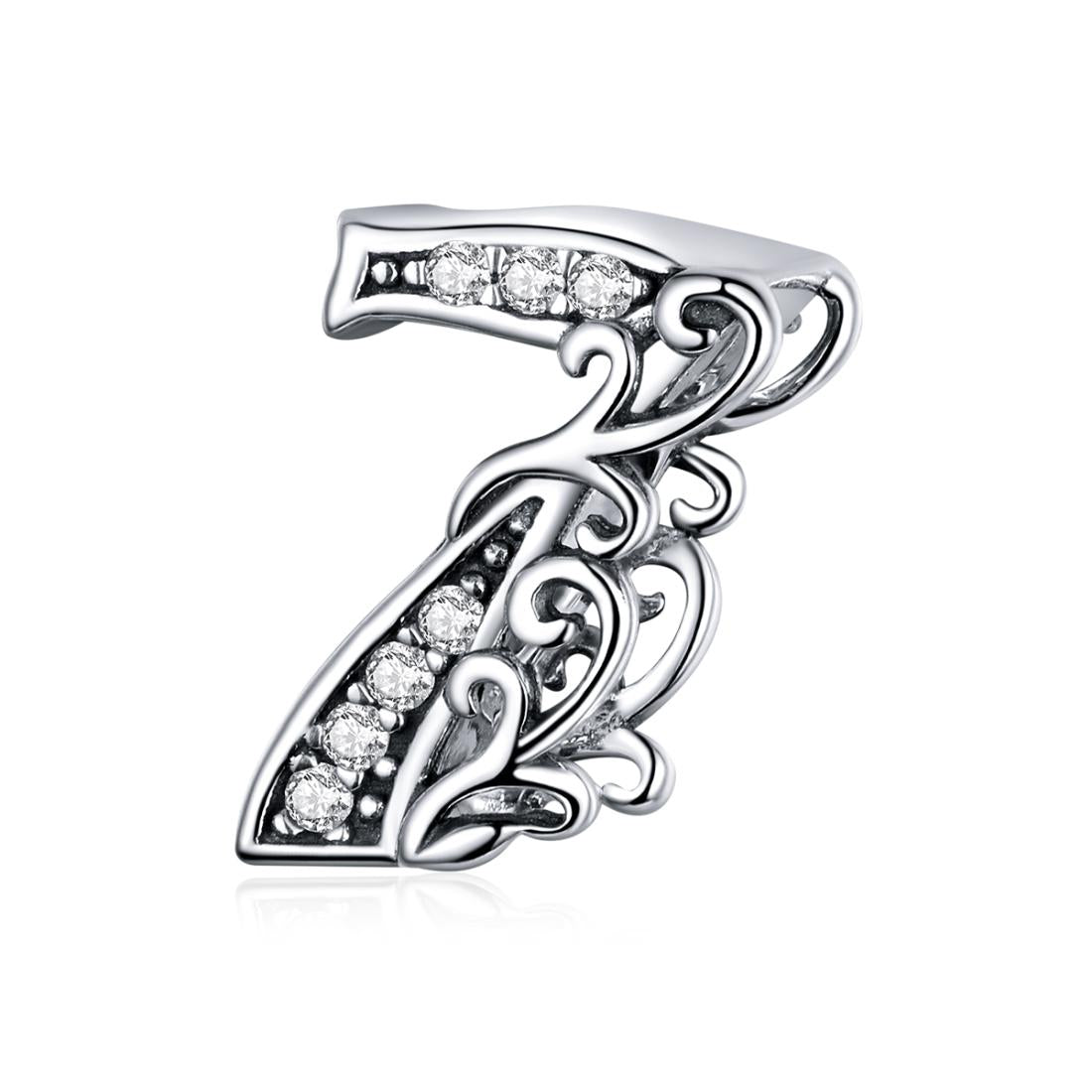 V562-80484600ADE-202504111630-00 925 Sterling Silver Relief Number Series 0 9 Beads For Diy Bracelets And Necklaces Style - 7 - Image 1