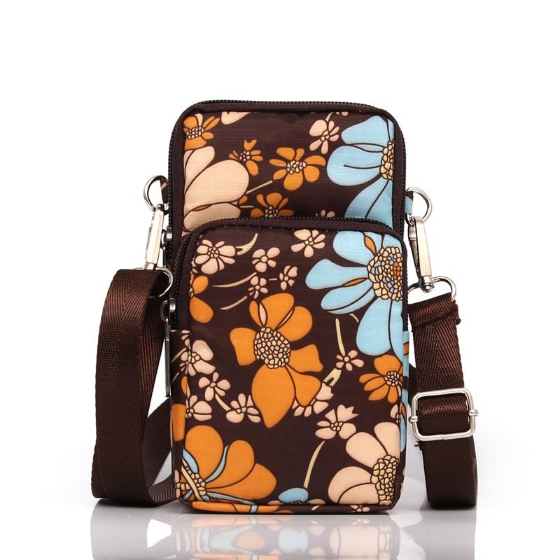 V562-8124774060DBT-202505191612-00 Animal Park Mini Crossbody Phone Wallet With Arm Band - Coffee Printed - Image 1