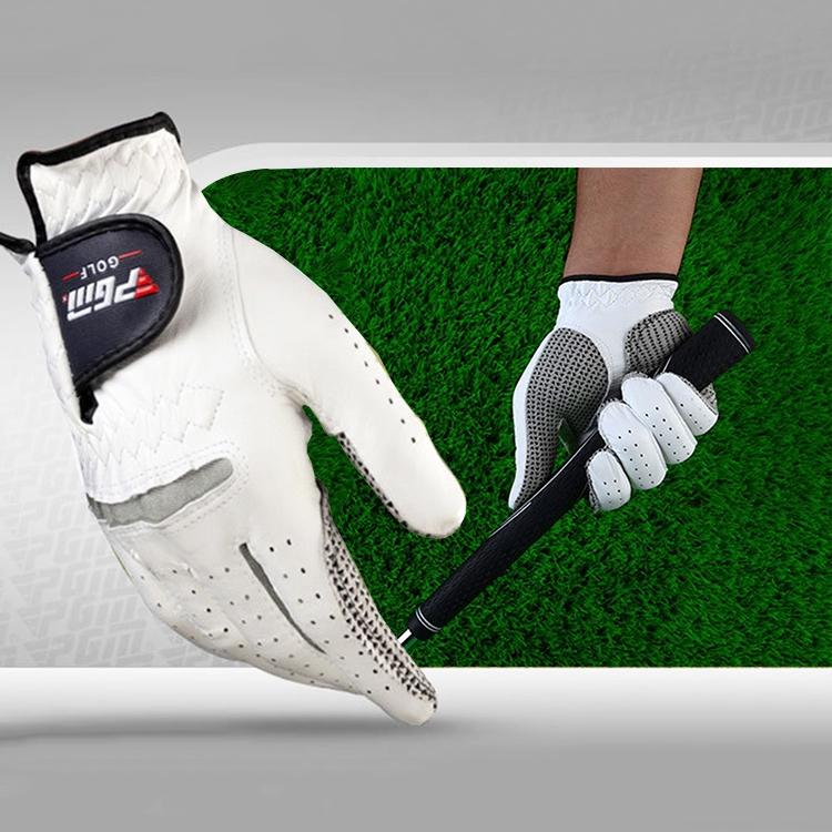 V562-8183GO-202503041721-00 Sheepskin Anti-slip Golf Gloves for Men - Right Hand Size 23# - Image 1