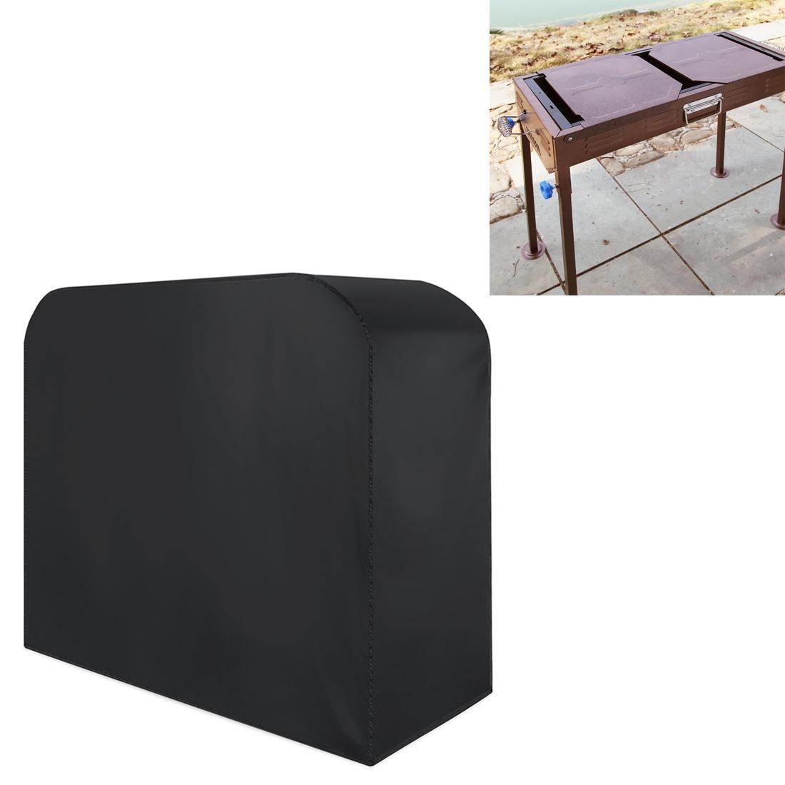 V562-8276CH-202503031920-00 Waterproof 210d Oxford Cloth Bbq Grill Cover - Anti-uv Dust-proof Foldable - Fits Gas Charcoal Electric - 190x71x117cm - Black - Image 1