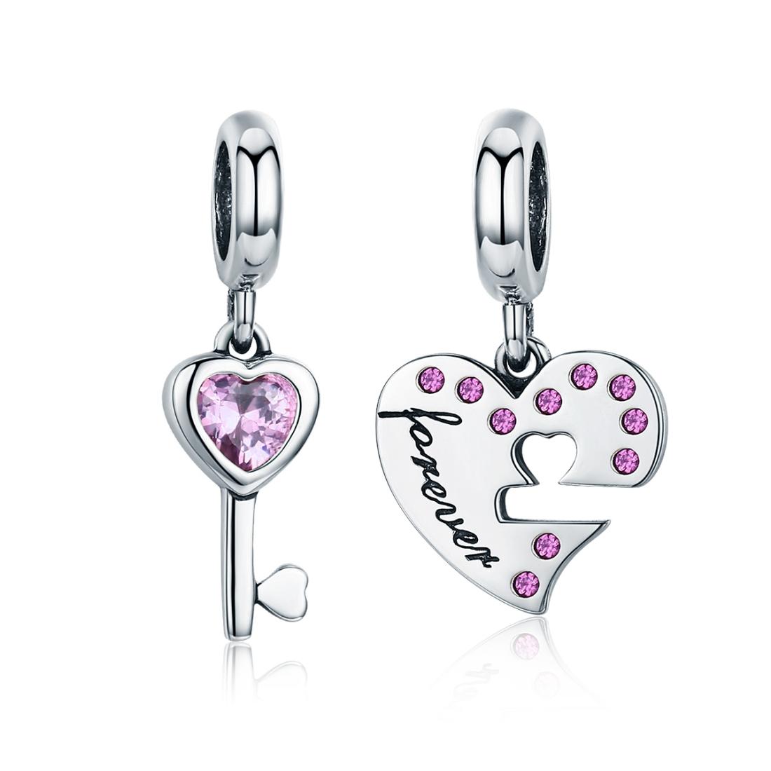 V562-864600ADE-202504111912-00 925 Sterling Silver Diamond Heart Spoon Bracelet - Image 1