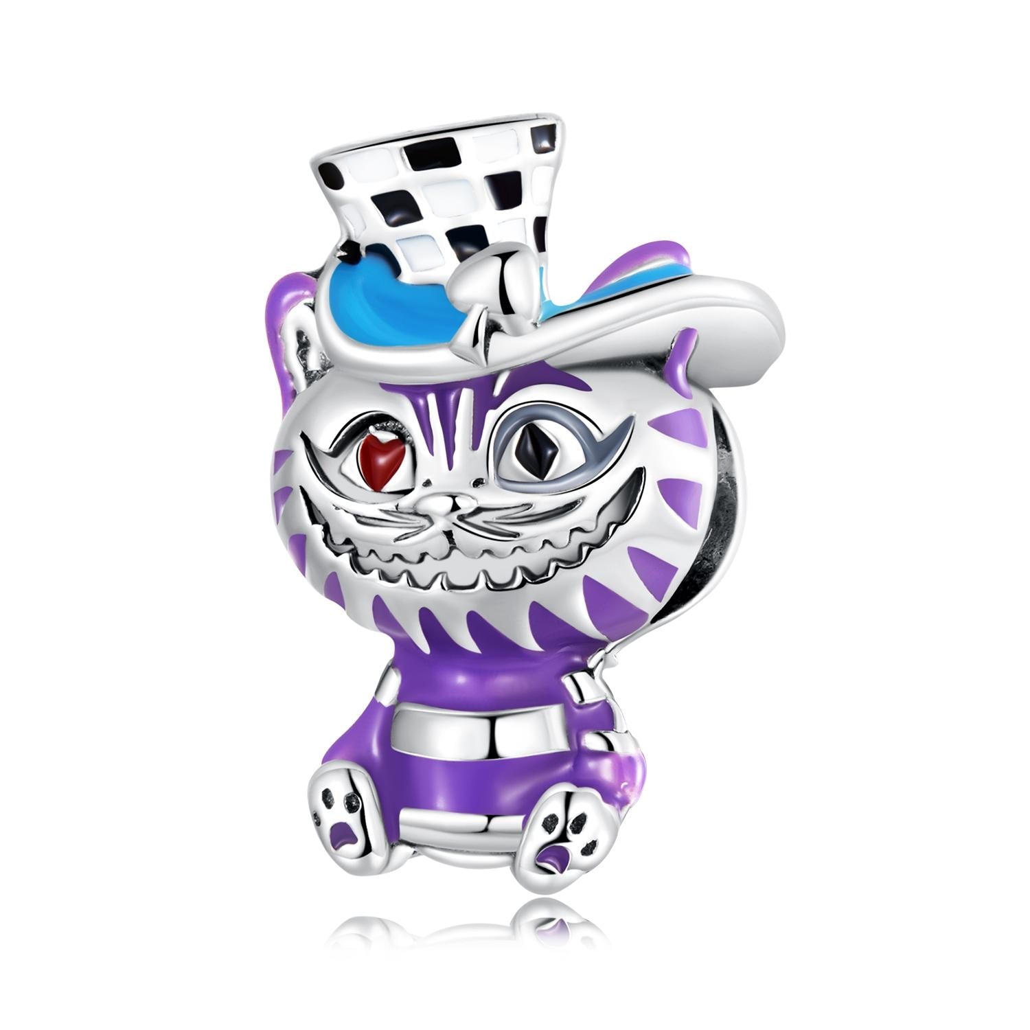 V562-8809200ADE-202504111553-00 925 Sterling Silver Cat Bead For Diy Bracelet Or Necklace - Image 1