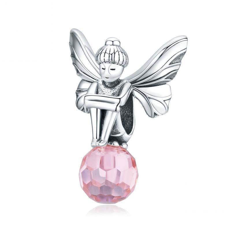 V562-88586240DBT-202504111753-00 925 Sterling Silver Flower Fairy Beaded Pink Glass Zircon Bracelet Accessories - Image 1