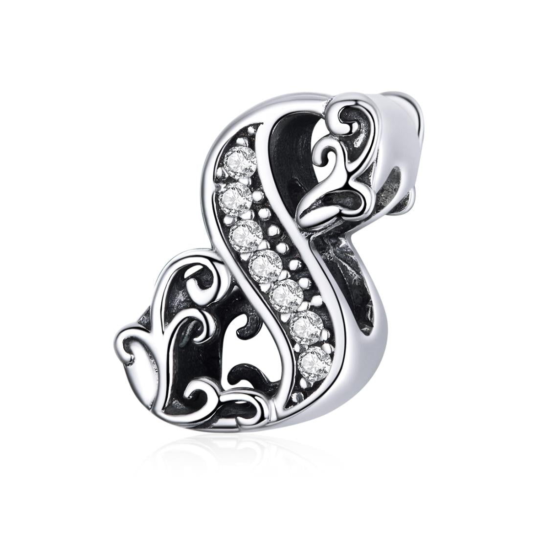 V562-90484600ADE-202505231421-00 925 Sterling Silver Relief Number Series 0 9 Beads For Diy Bracelets And Necklaces Style - 8 - Image 1