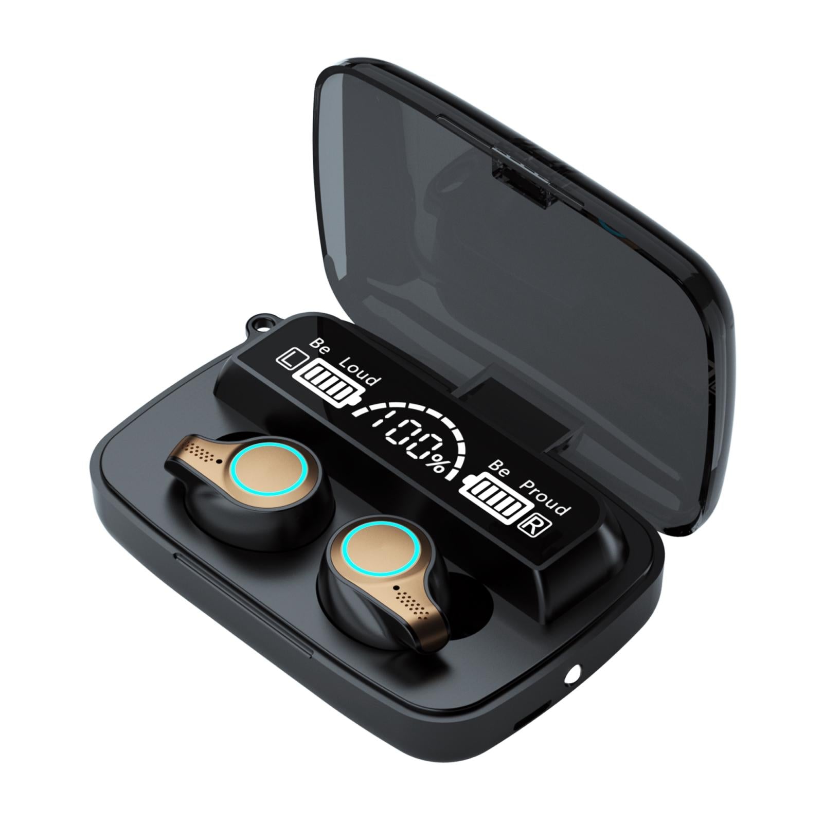 V562-944900ADE-202505261746-00 Waterproof Wireless Bluetooth 5.0 Earphones with Charging Box and Led Display - Image 1