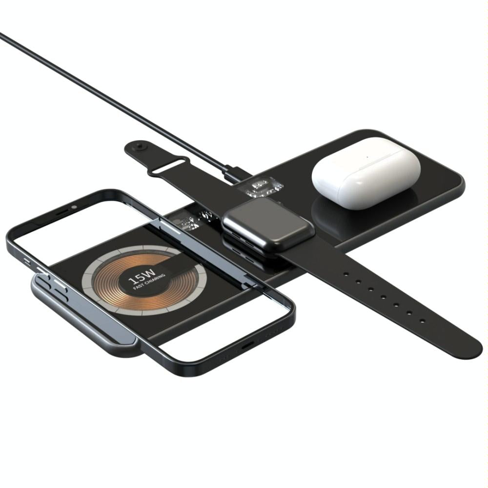 V562-9612200AYS-202504212120-00 15W Dual Fast Charging Pad For 3 In 1 Wireless Phones - Image 1