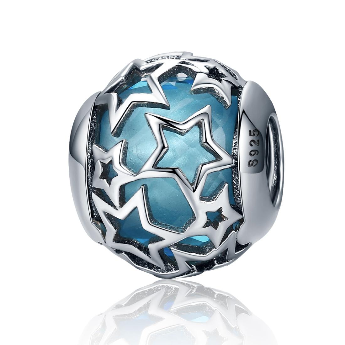 V562-972600ADE-202504111841-00 925 Sterling Silver Starry Sky Beads For Diy Bracelets & Necklaces - Image 1