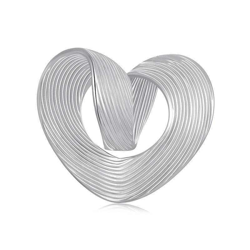V562-A1003275060DBT-202504111627-00 925 Sterling Silver Romantic Heart Diy Beads & Platinum - Image 1