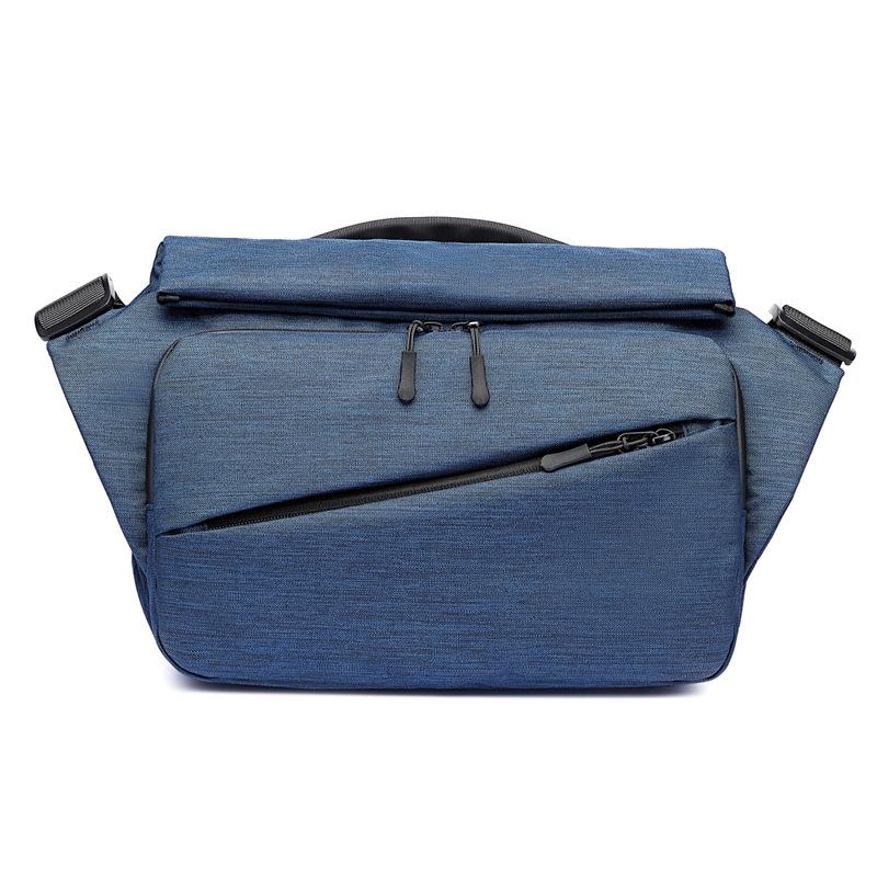 V562-A1004111350DBT-202503032025-00 Waterproof Men Messenger Bag With Usb Charging Port Multifunctional Design - Dark Blue - Image 1