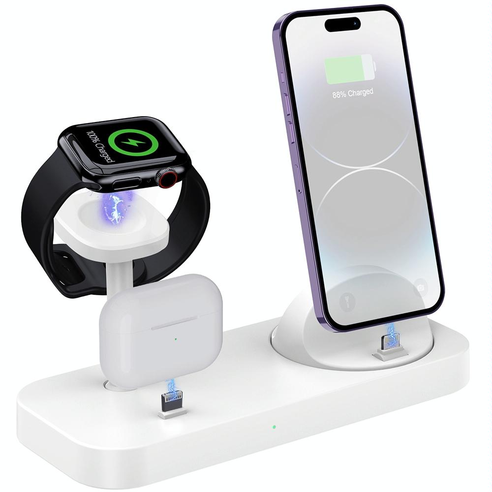 V562-A100441700ADE-202504212111-00 4 In 1 Charging Stand For Apple Watch And Airpods - White - Image 1