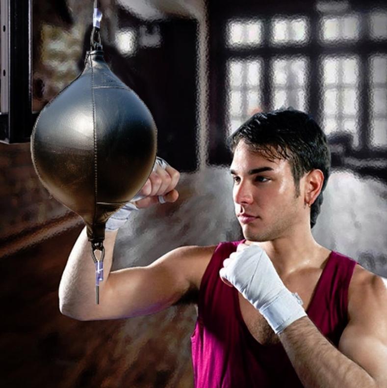 V562-A1005757350DBT-202503072141-00 Adult Hanging Speed Ball For Boxing Fitness - Free Punching Bag - Drawstring Black - Image 1