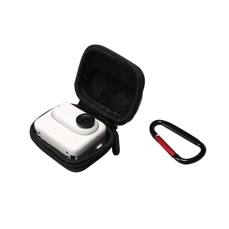 V562-A1007683060DBT-219919-00 Portable Insta360 Go 3 Mini Body Bag with Carabiner - Black - Image 1