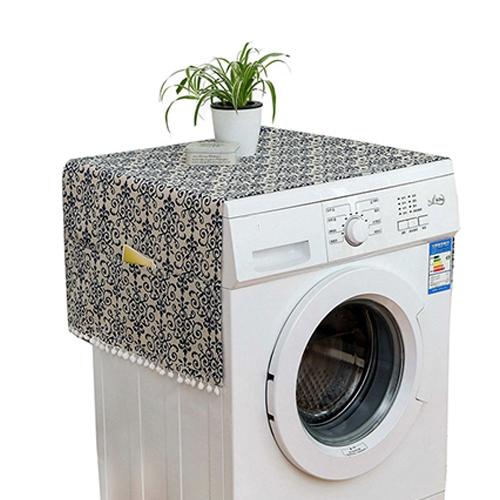 V562-A101019860DBT-202506261053-00 Kitchen Refrigerator and Washing Machine Dustproof Cover - 55x130cm - Blue And White Porcelain - Image 1