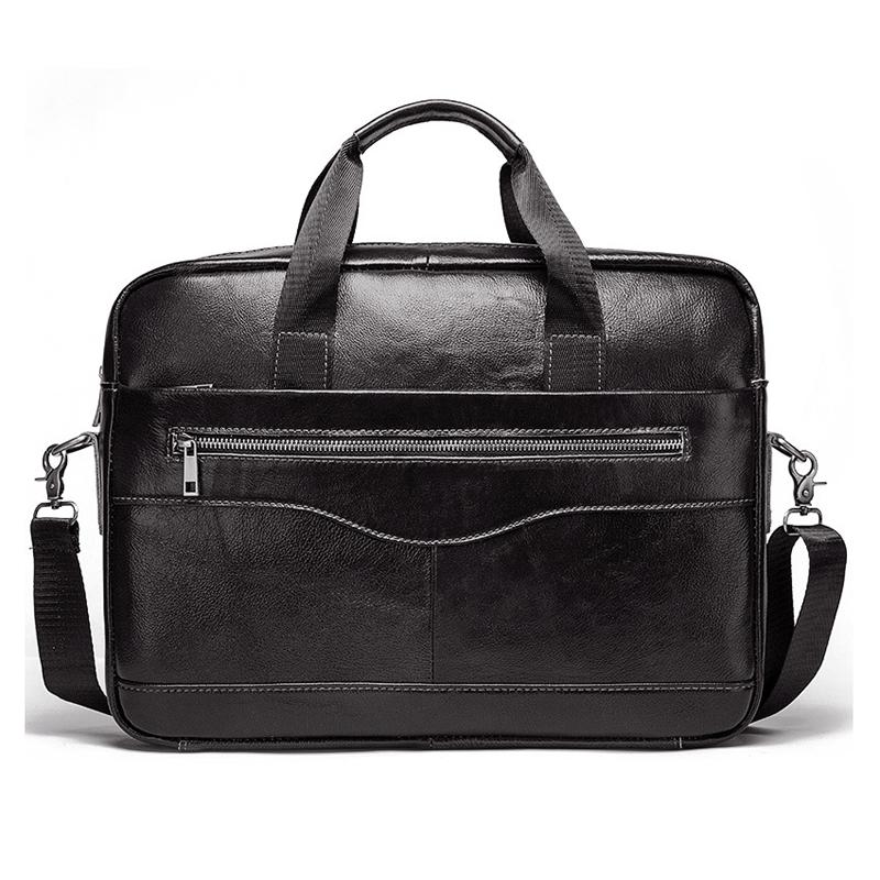 V562-A1010293060DBT-202505191532-00 Retro Leather Messenger Bag For Men - Black - Image 1