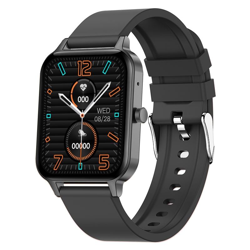 V562-A101141200ADE-202504251848-00 1.69 Inch Ips Touch Screen Ip68 Waterproof Smart Watch Support Sleep Monitoring / Heart Rate Monitoring / Bluetooth Call / Body Temperature Monitoring - Black - Image 1