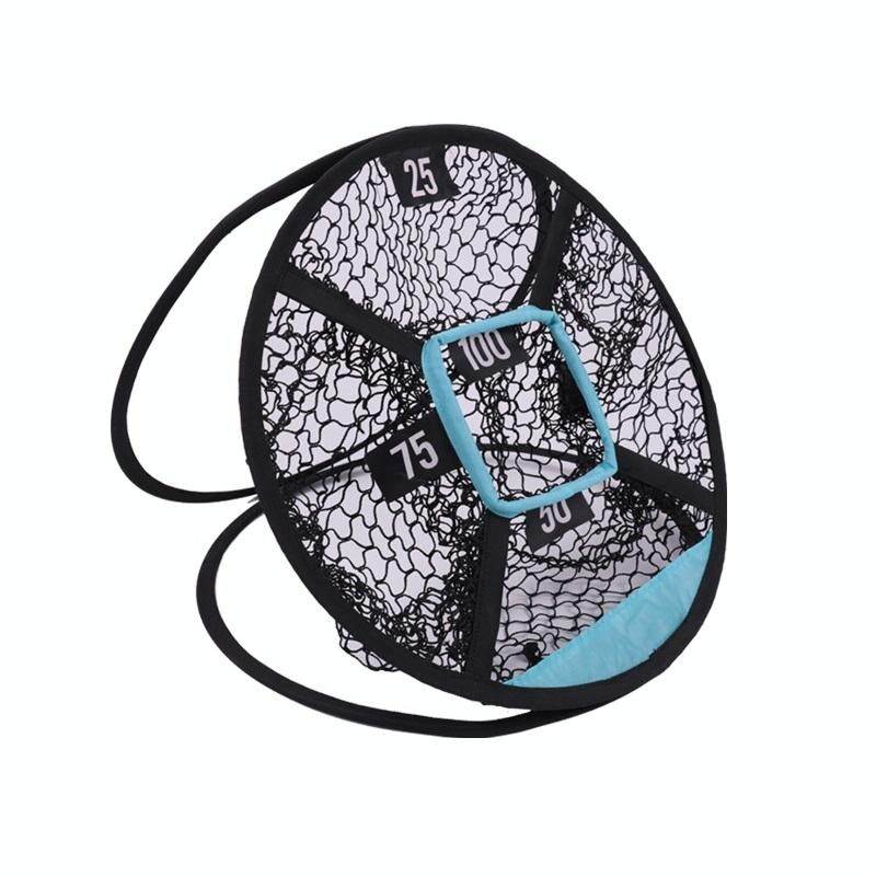 Blue Golf Chipping Target for Practice and Strikes