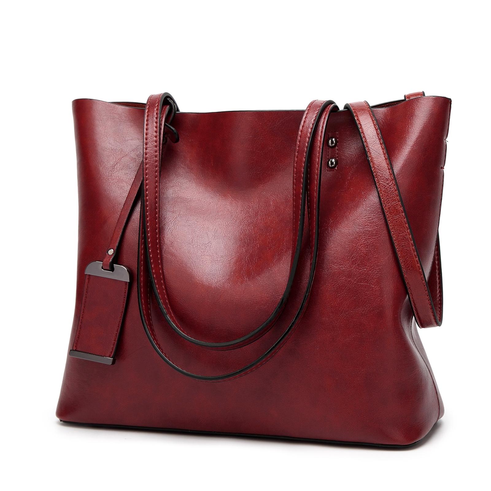 V562-A101298100ADE-202505191506-00 Stylish Pu Leather Women Crossbody Bag - Wine Red - Image 1