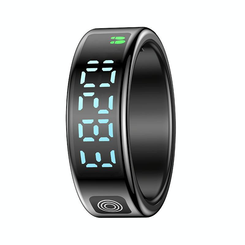 V562-A101328200AYS-202504281847-00 Smart Ring Size 8 Hand Gestures Control Health Monitoring Sports Modes - Black - Image 1