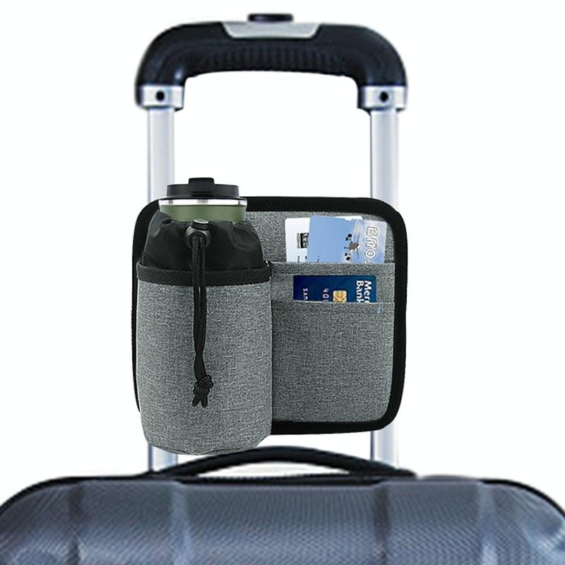 V562-A1014082060DBT-202502281720-00 Portable Luggage Bag with Cup Holder - Gray - Image 1