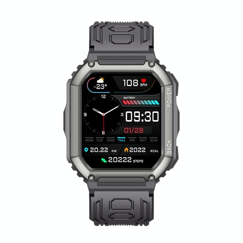 V562-A1015082060DBT-202504252053-00 1.8 Inch Heart Rate Blood Pressure Monitoring Smart Calling Watch - Black - Image 1