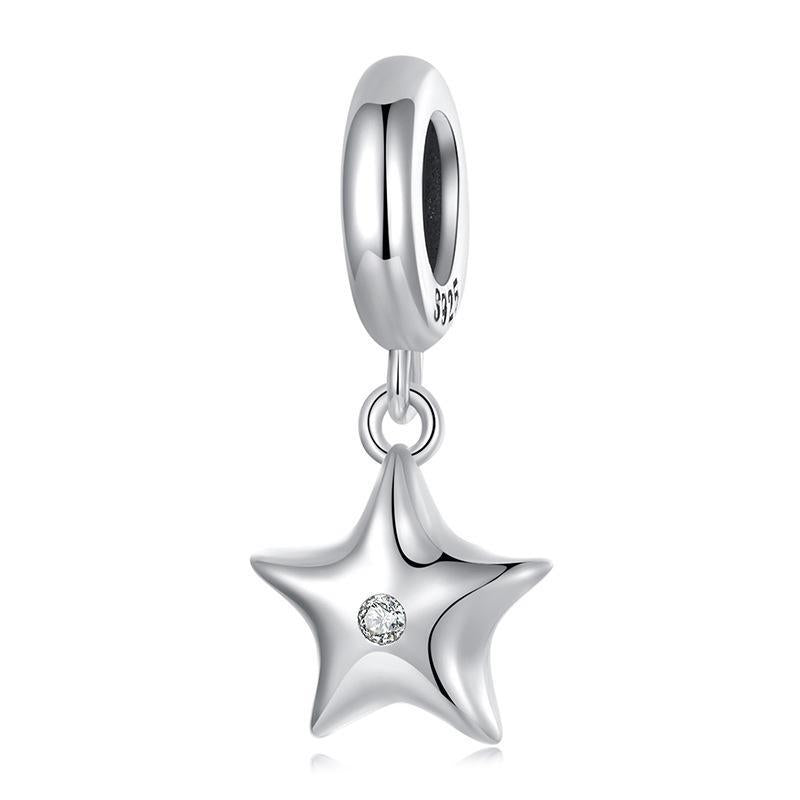 V562-A1020585060DBT-202504111530-00 925 Sterling Silver Oxidized Star Bracelet With Beads - Image 1