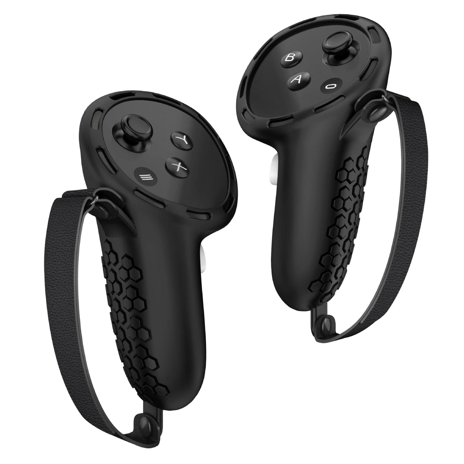 V562-A1024214060DBT-202503052053-00 Non-slip Silicone Cover for Meta Quest 3 Vr Controllers - Black - Image 1