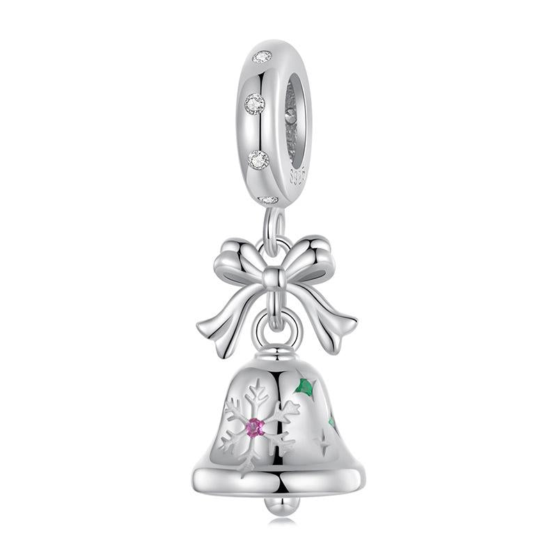 V562-A1024645060DBT-202504111906-00 925 Sterling Silver Bow Bell Bracelet Pendant Festival Beads - Image 1