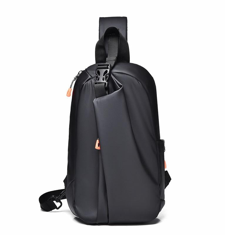 V562-A1025134060DBT-202505191531-00 Versatile Crossbody Chest Bag For Casual Or Sports Use - Black - Image 1