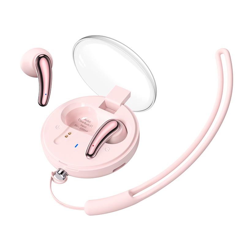V562-A1026933060DBT-202505261833-00 Wireless In-ear Earphones with Low Delayed Bluetooth - Clearbuds C1 - Pink - Image 1