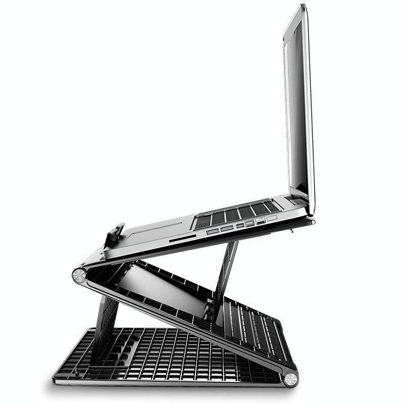 V562-A1028661060DBT-202502271935-00 Portable Laptop Stand - Adjustable Height Foldable Heat Dissipation - Elegant Black - Image 1