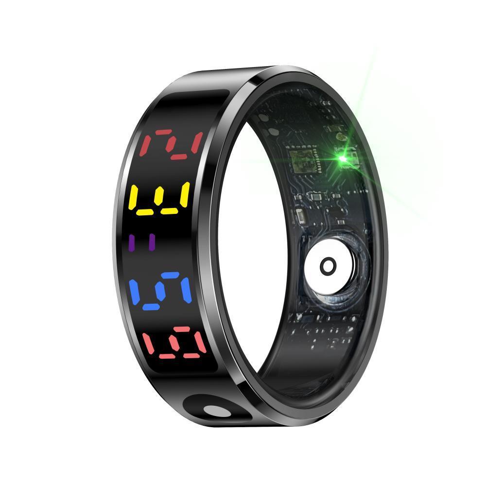 V562-A103408200AYS-202504281845-00 Smart Ring Heart Rate Blood Oxygen Sleep Sports Size 11 - Black - Image 1