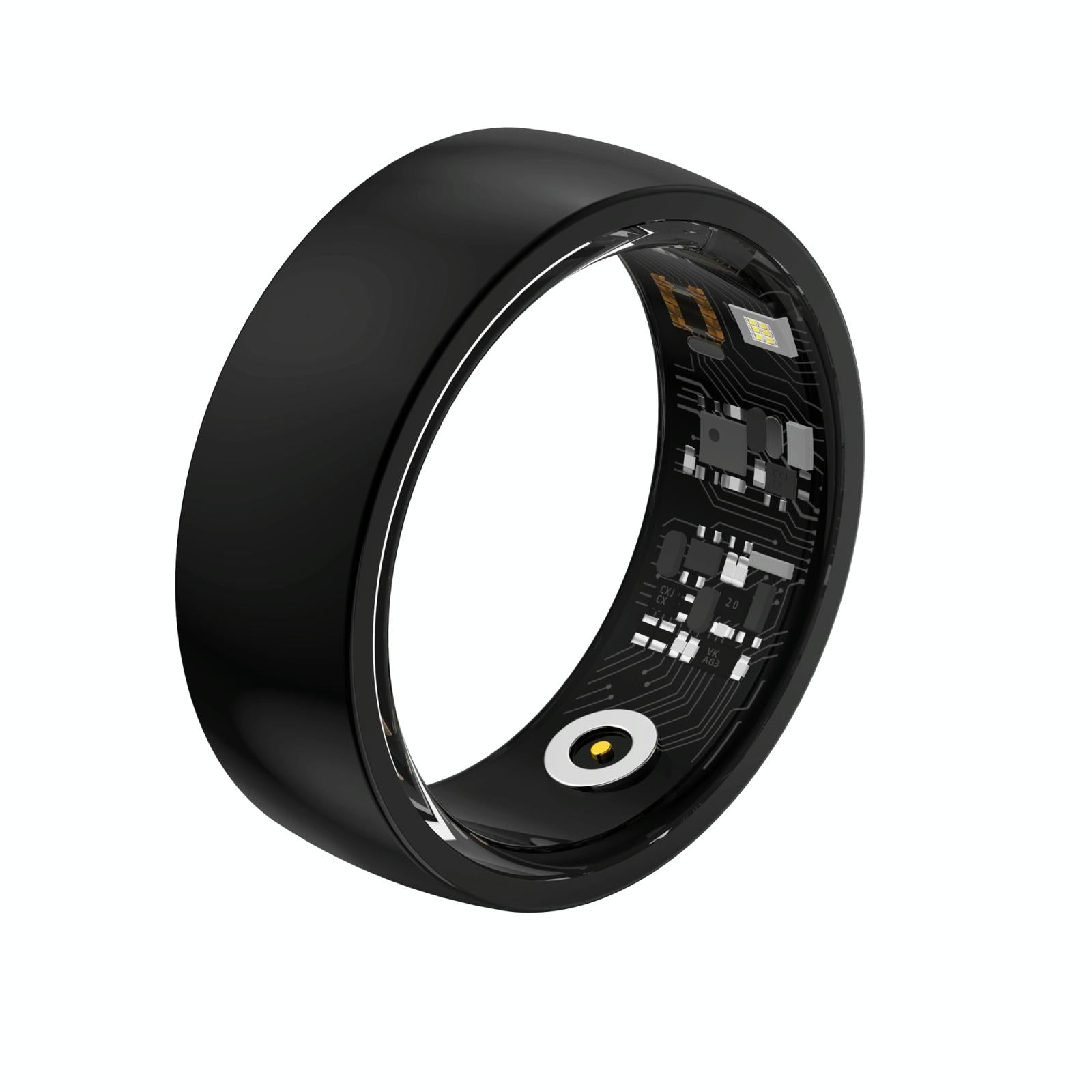 V562-A103706200AYS-202504281836-00 Smart Ring For Health Monitoring And Family Care - Size 22 - Black - Image 1
